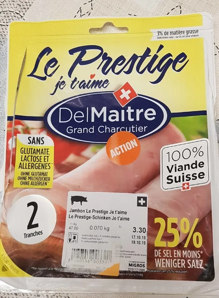 Jambon Le Prestige Je t'aime