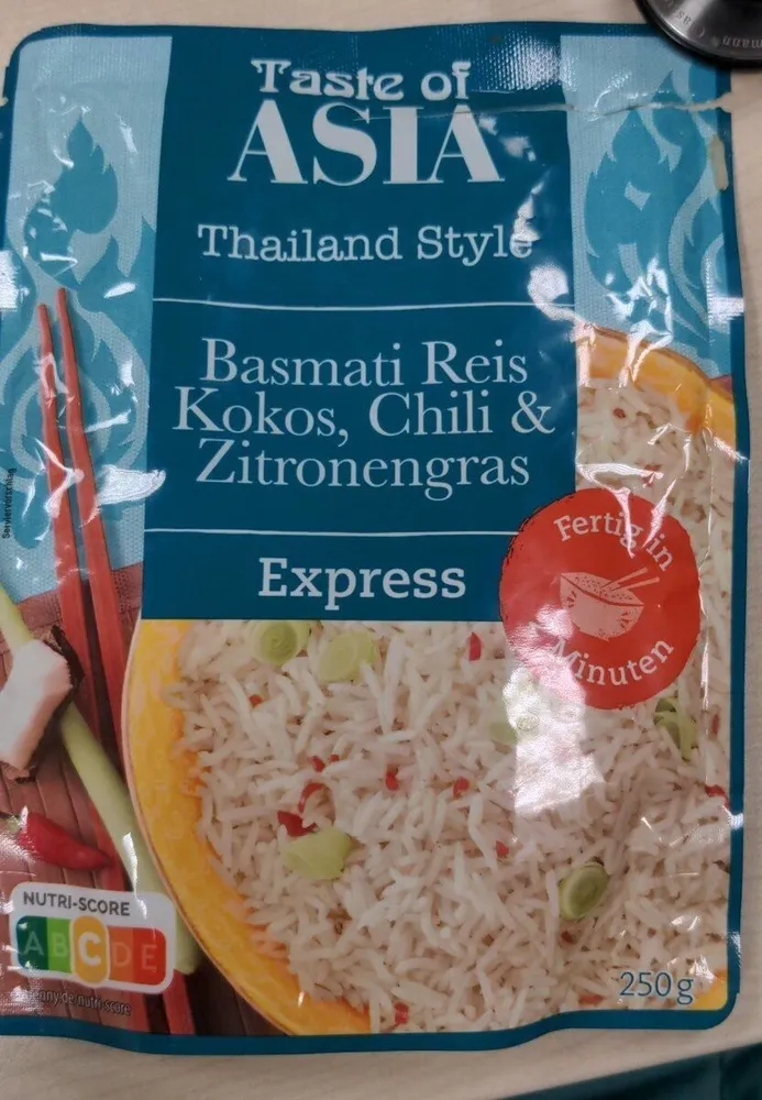 Basmati Reis with Kokos Chili Zitronengrass