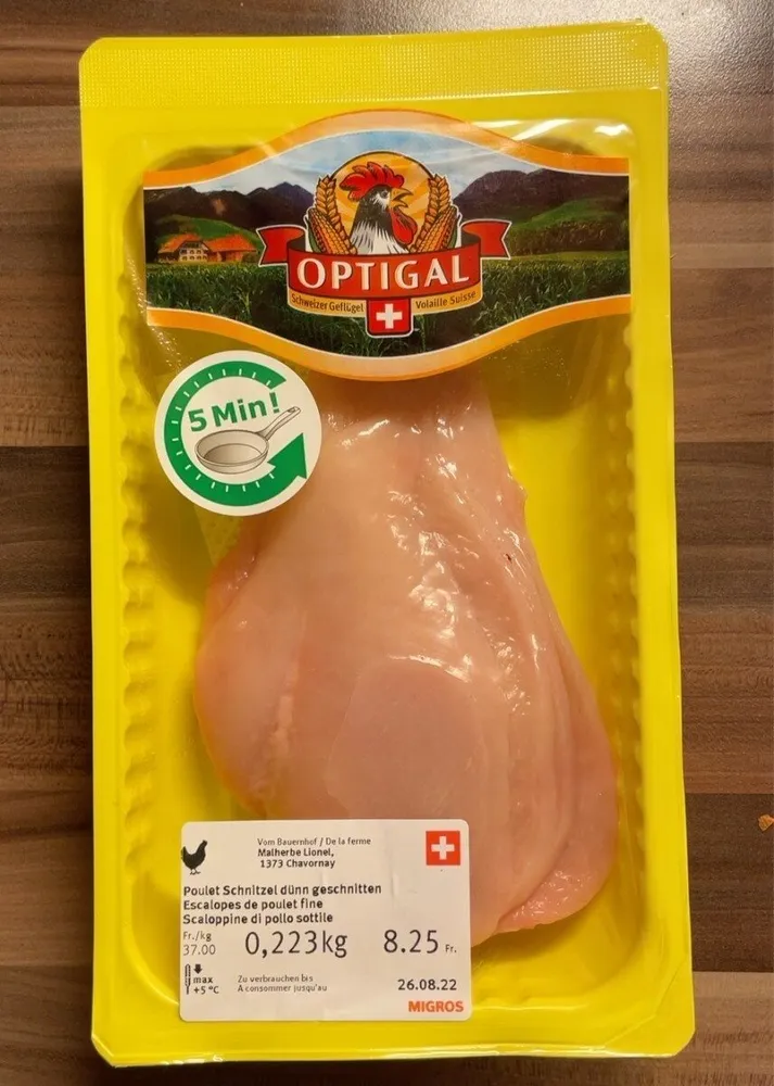 Escalopes de poulet fine