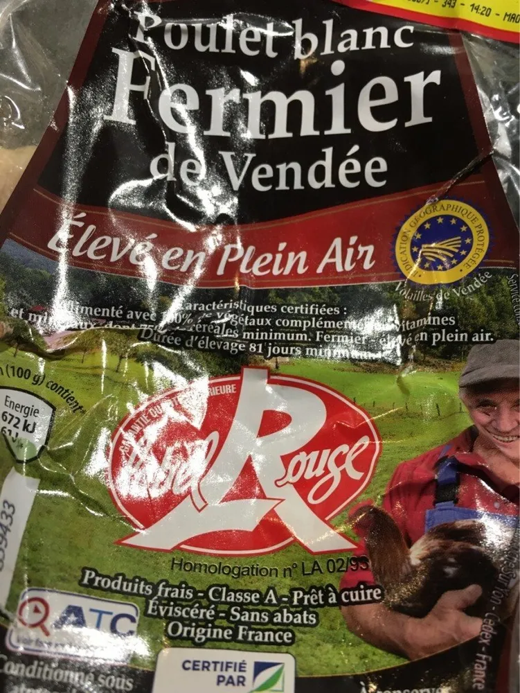 Poulet blanc fermier