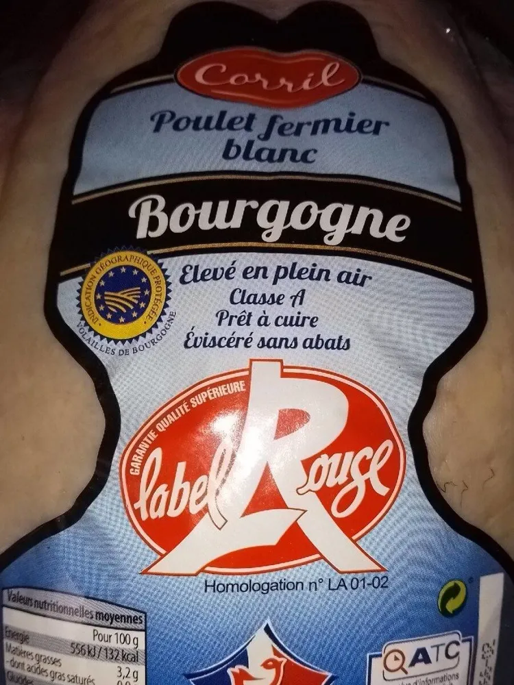 Poulet fermier blanc