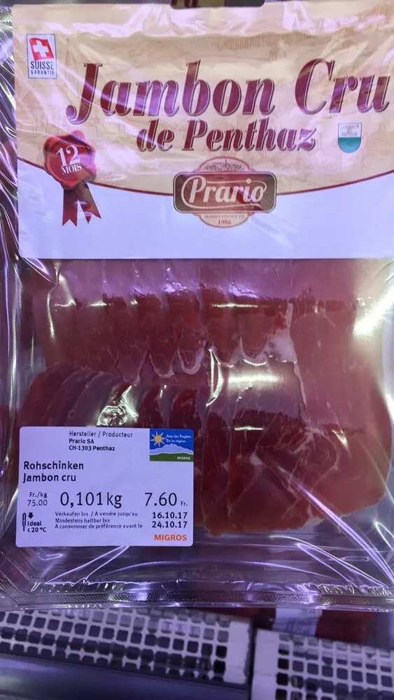 Prario Jambon Cru de Penthaz