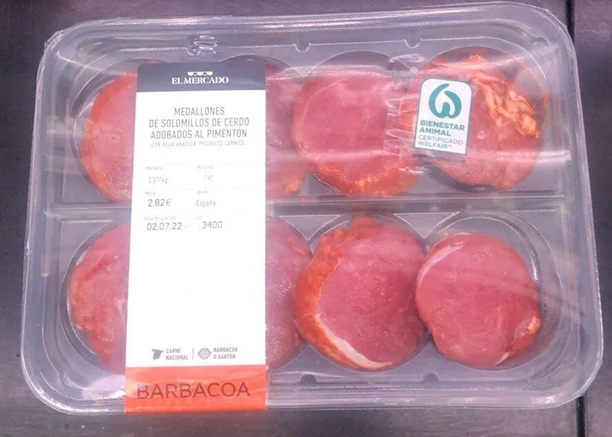 Medallones solomillo cerdo adobado