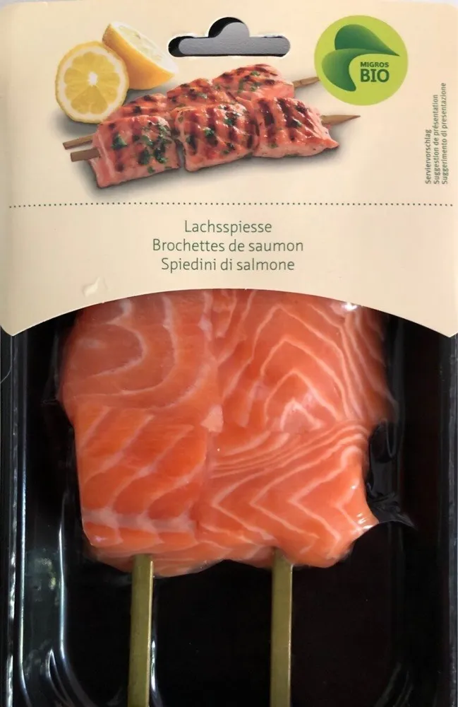 Brochettes de saumon Bio