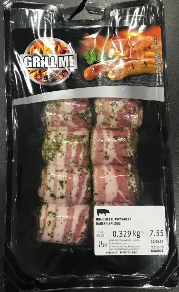Brochette paysanne