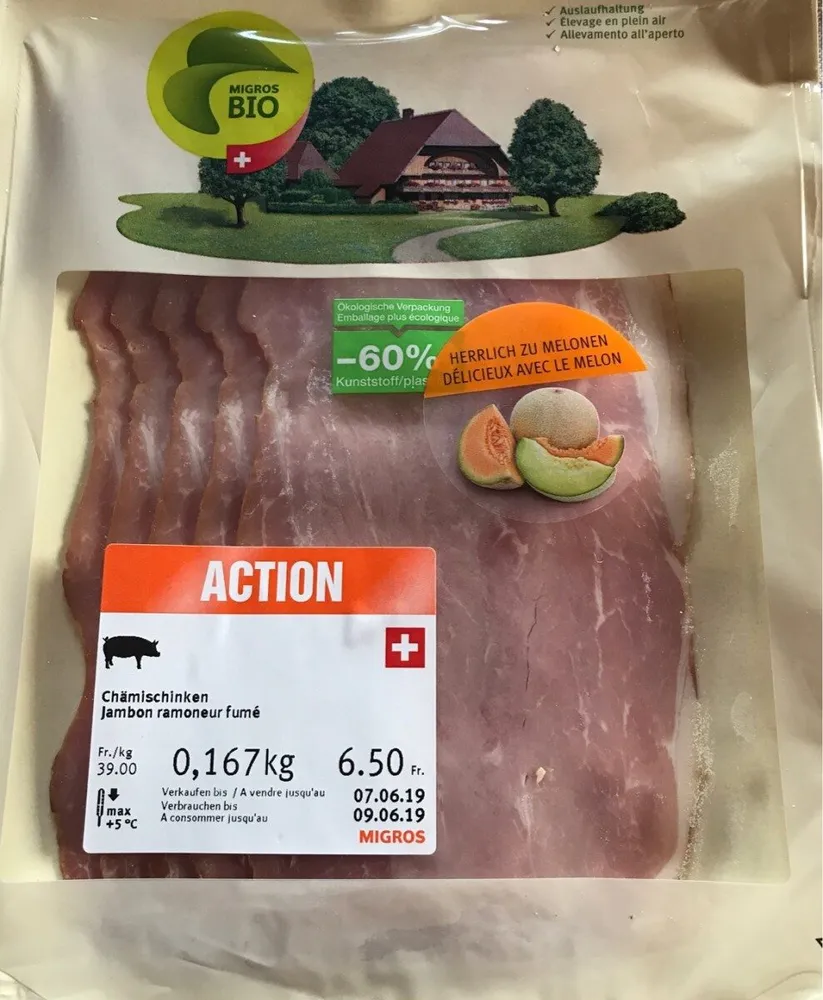Jambon ramoneur fumé