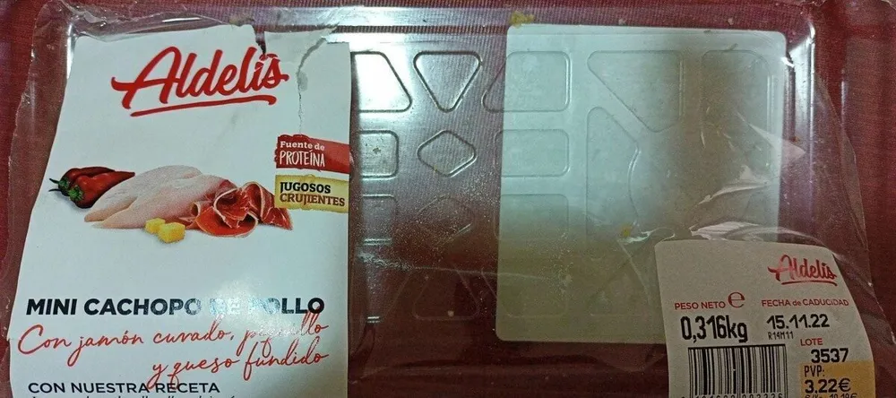 Mini cachopo de pollo