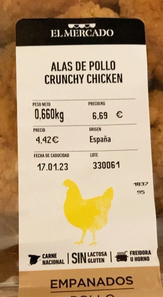 Alas de Pollo Crunchy Chicken