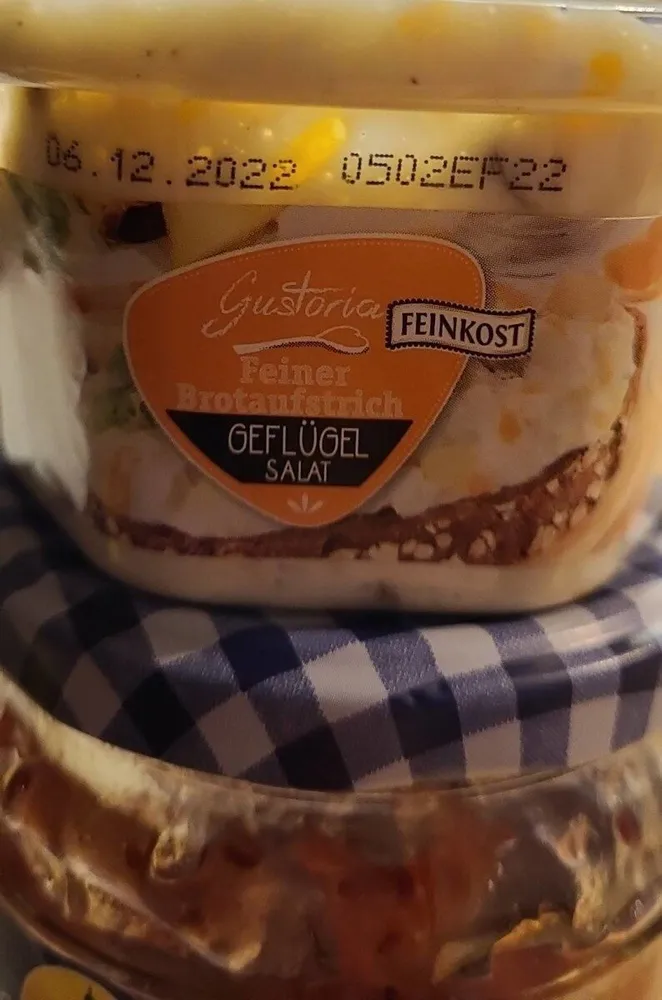 Feiner Brotaufstrich Geflügel Salat