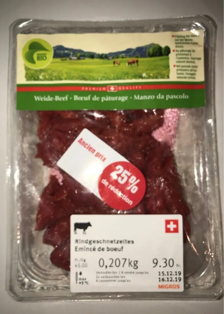 Emincé de boeuf