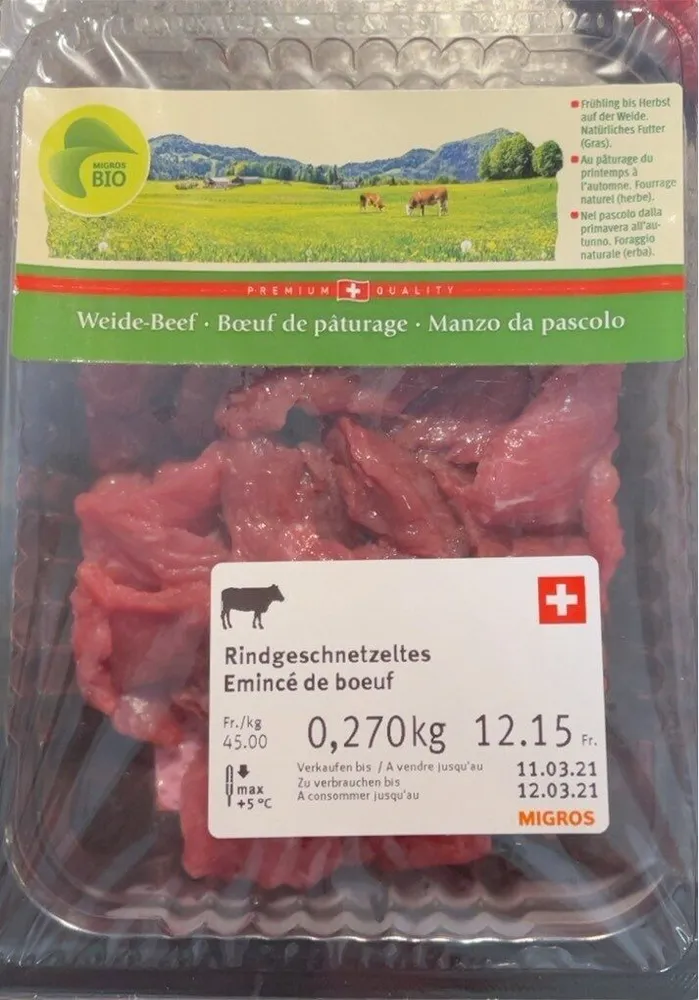 Emincé de boeuf
