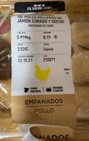 Flamenquines pollo con jamon curado y queso