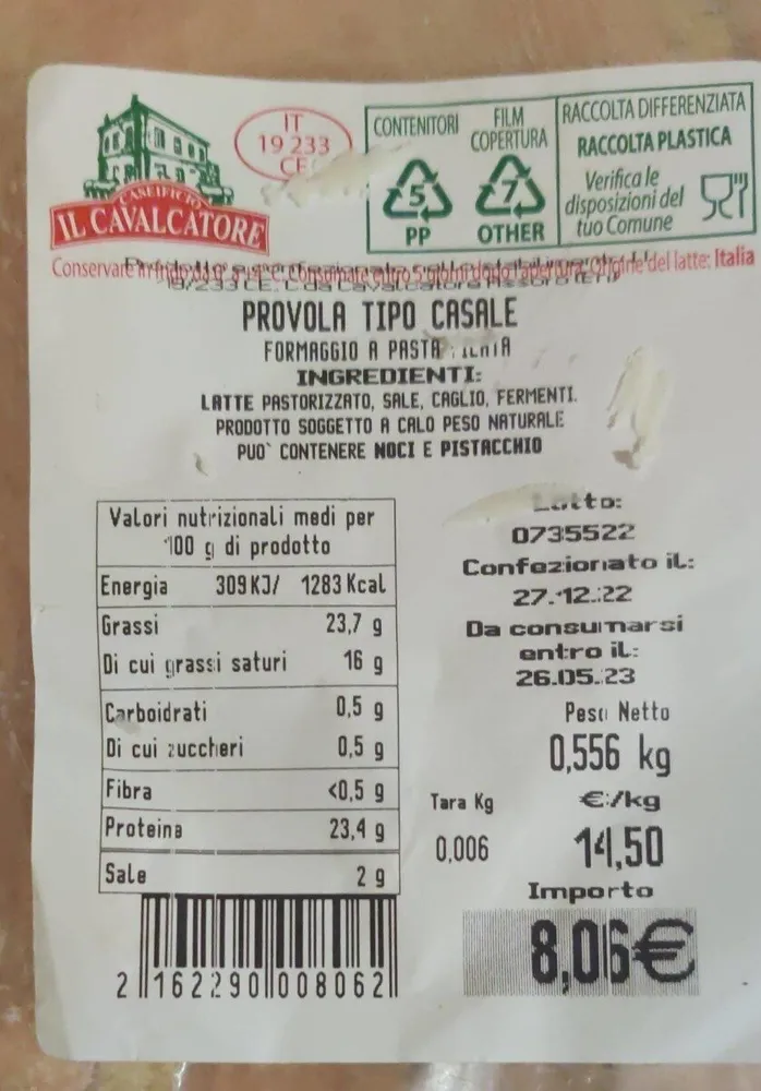 Provola tipo casale