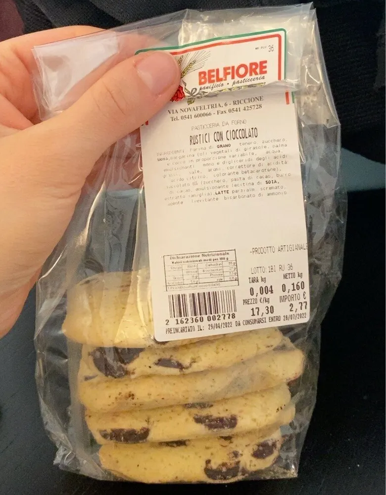 Rustici con cioccolato