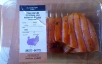 Medallones de pechuga de pavo marinados al curry