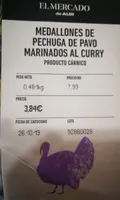 Medallones de pavo al curry