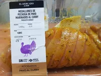 Medallones de pavo marinados al curry