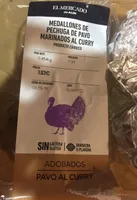 Medallones de pechuga de pavo marinados al curry