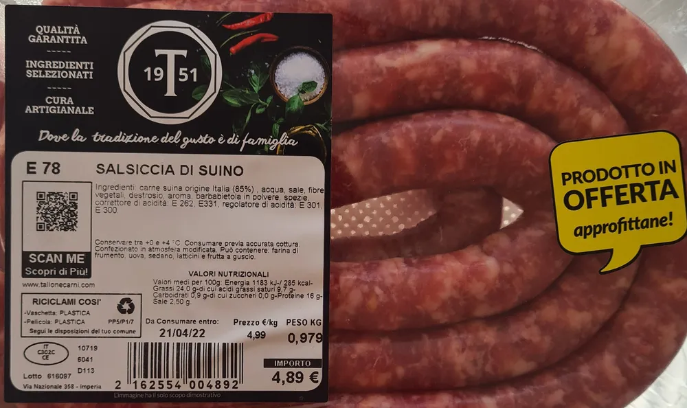 Salsiccia di suino
