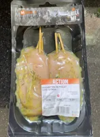 Brochettes de poulet thym citron
