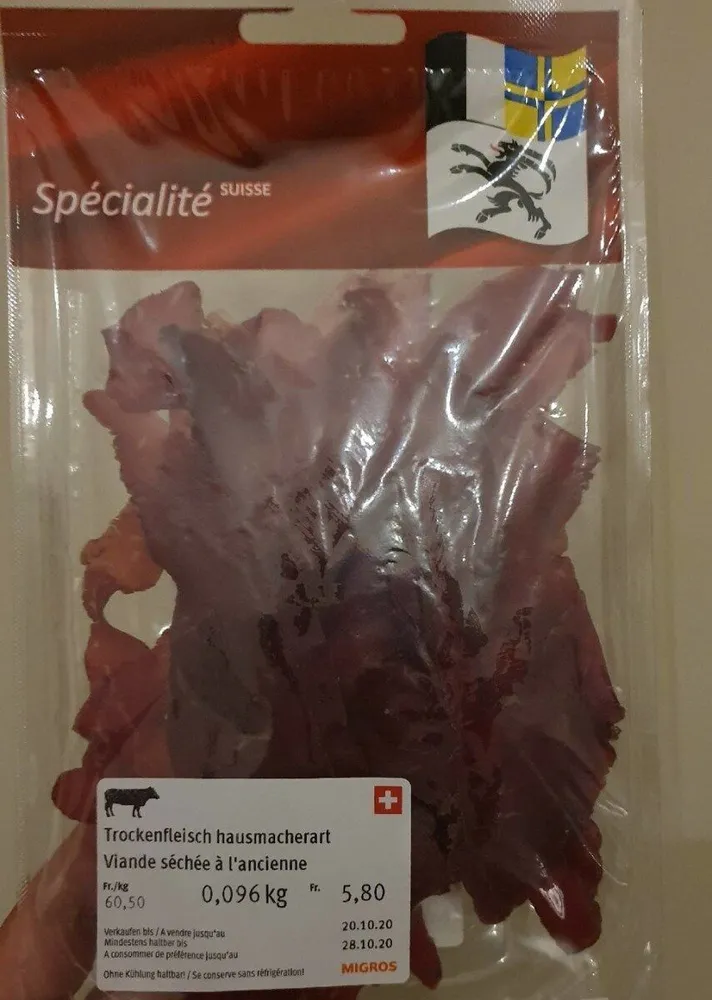 Viande séchée à l'ancienne