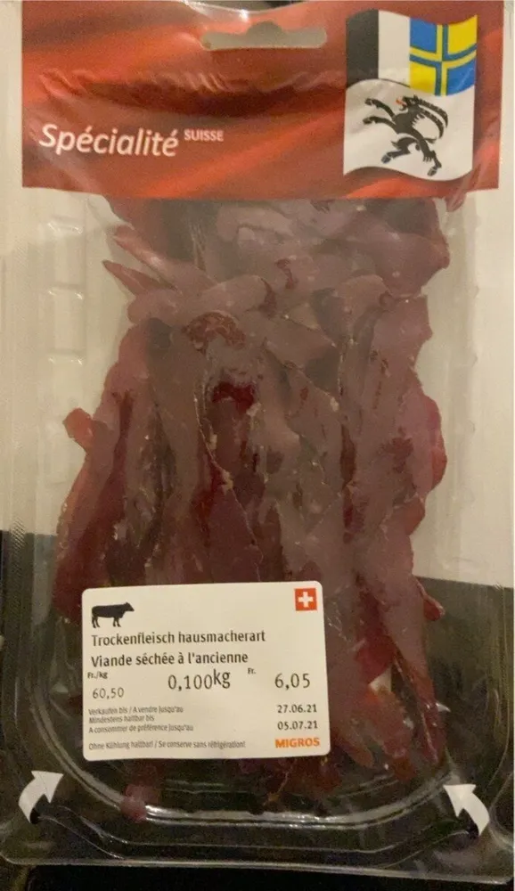 Viande séchée à l’ancienne