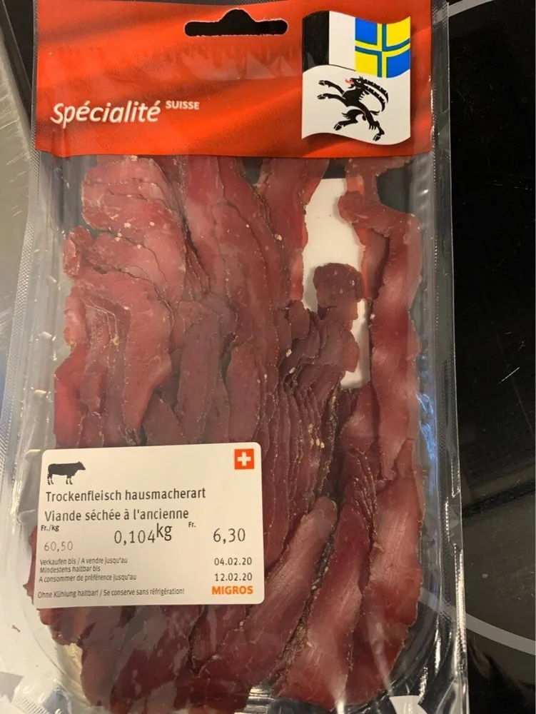 Viande sechée a l'ancienne