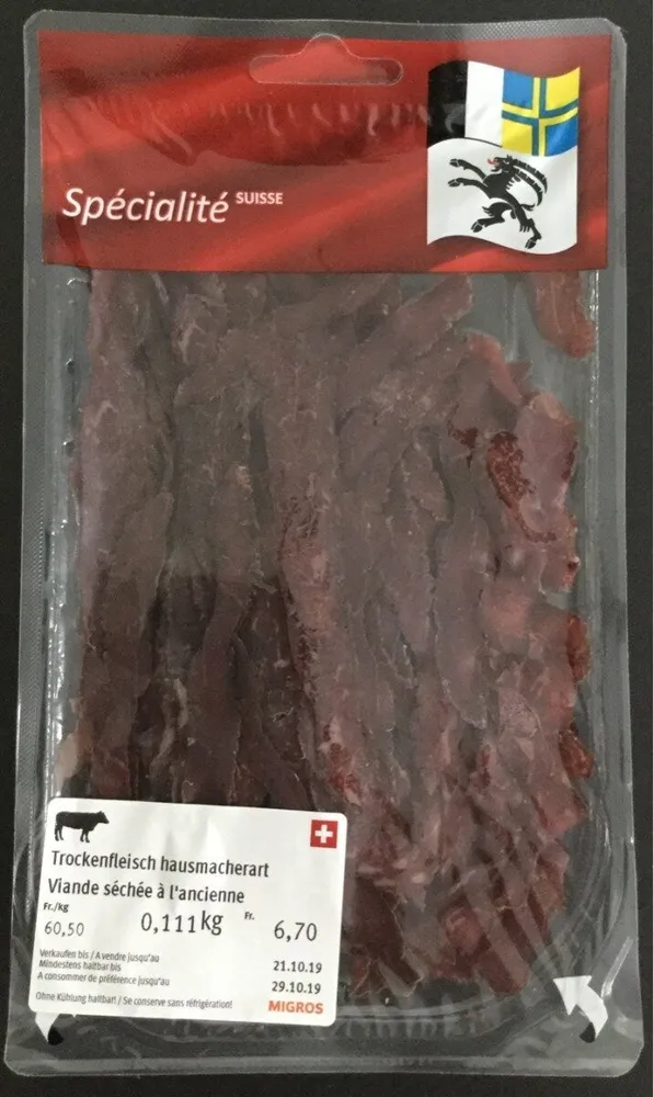 Viande séchée à l'ancienne