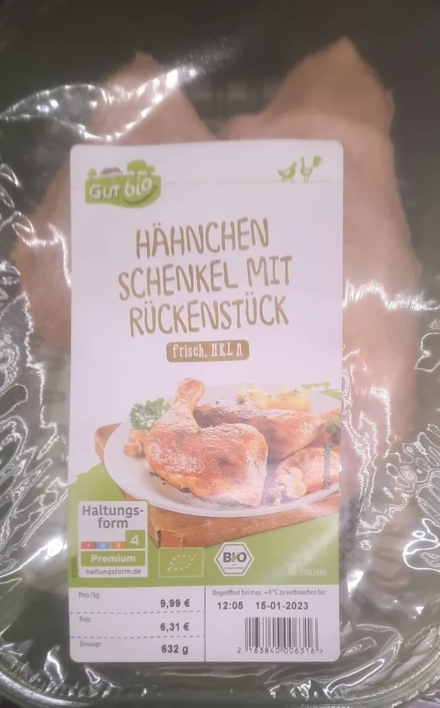 Gut Bio Hähnchenschenkel