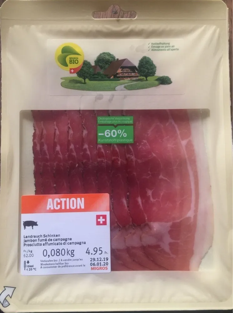 Jambon fumé de campagne