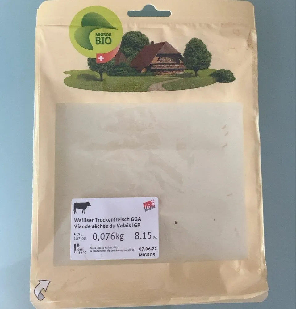 Viande séchée du Valais IGP