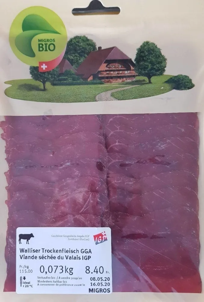 Viande séchée du Valais IGP Bio