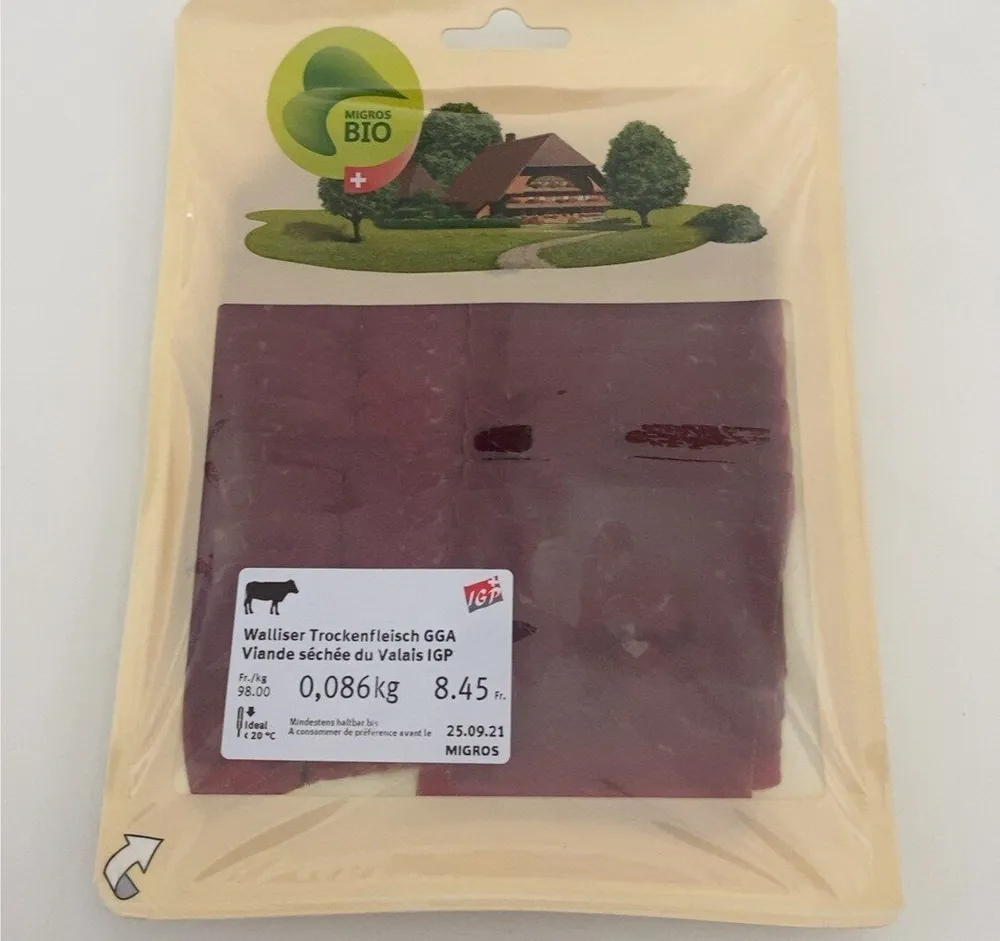 Viande séchée du Valais IGP