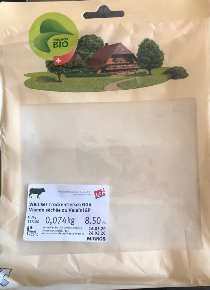 Viande séchée du Valais