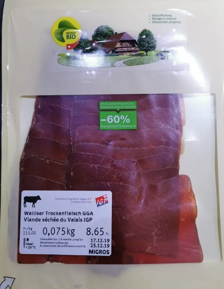 Viande séchée du Valais IGP