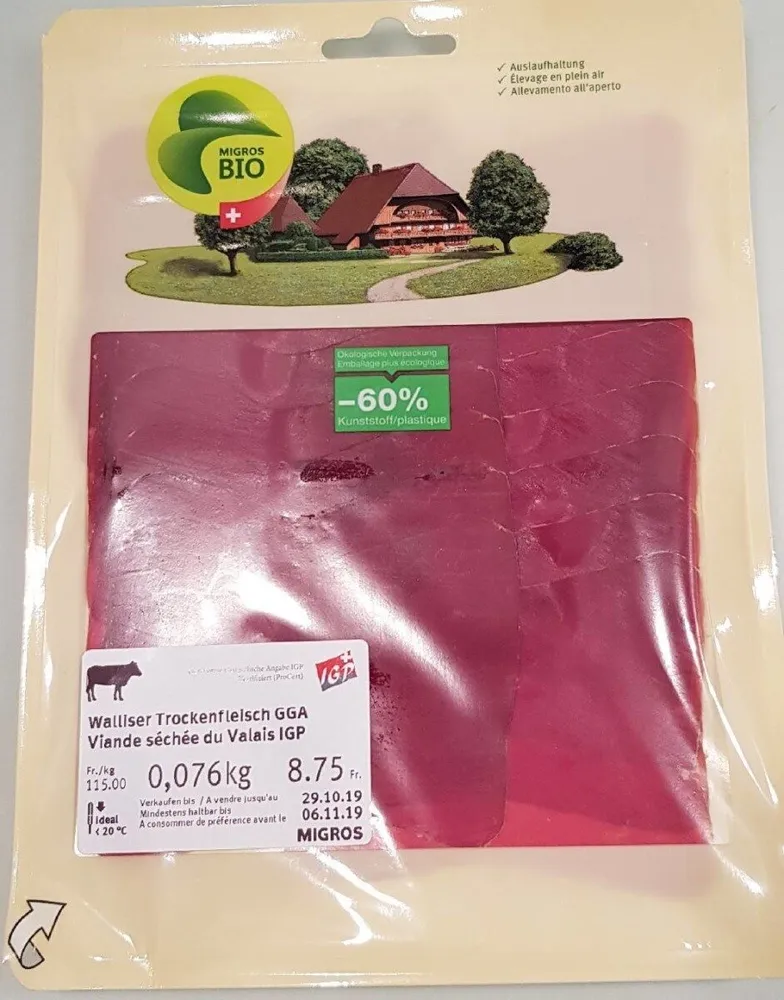 Viande séchée du Valais IGP