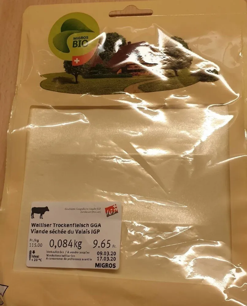 Viande séchée du Valais IGP
