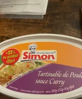 Tartinable de poulet sauce curry