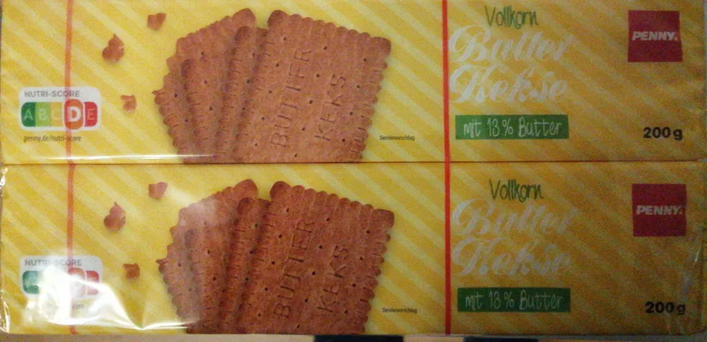 Vollkorn-Butterkekse