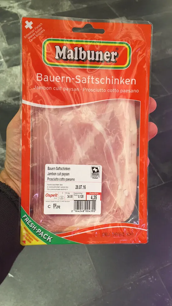 Jambon cuit paysan