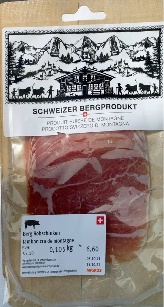 Jambon cru de montagne