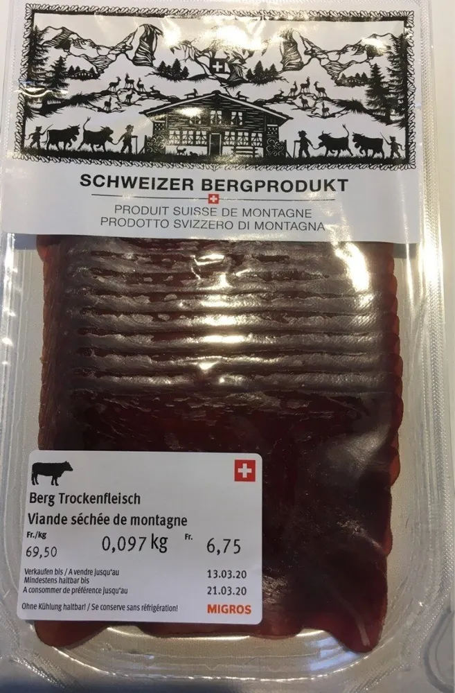 Viande séchée de montagne