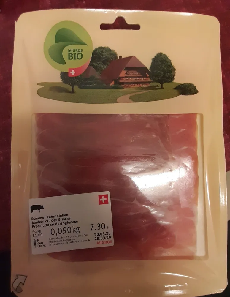 Jambon cru des Grisons