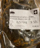 Schweinsbrustspitz mariniert