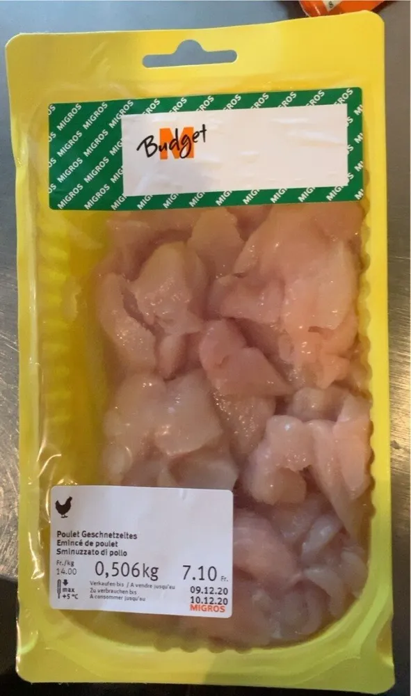 Emincé de poulet