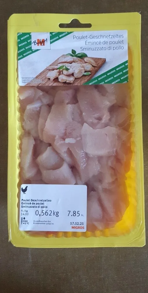 Émincé de poulet