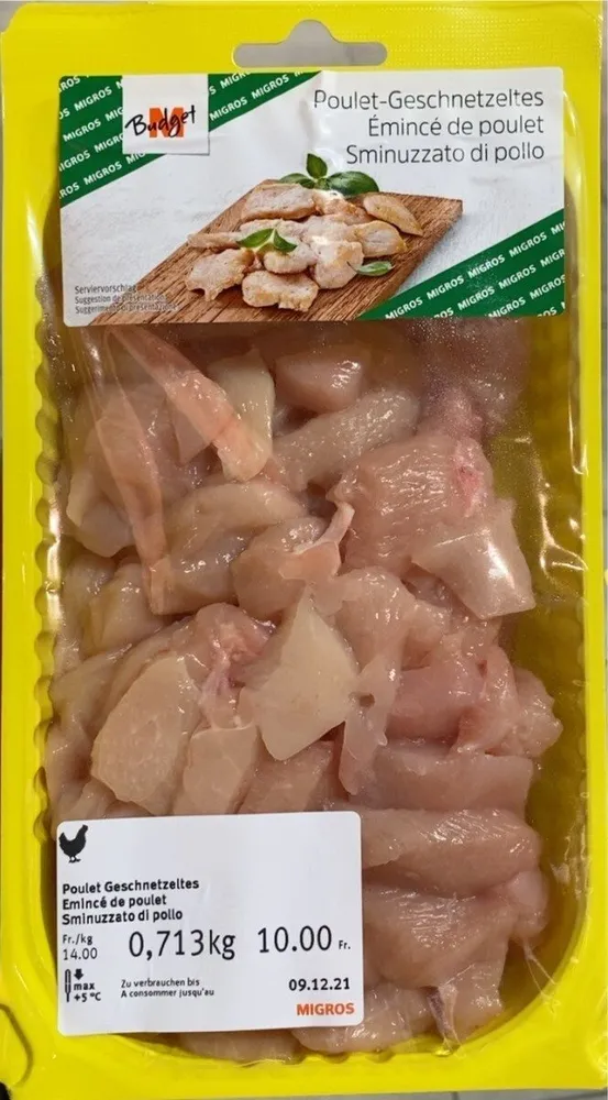 Emincé de poulet
