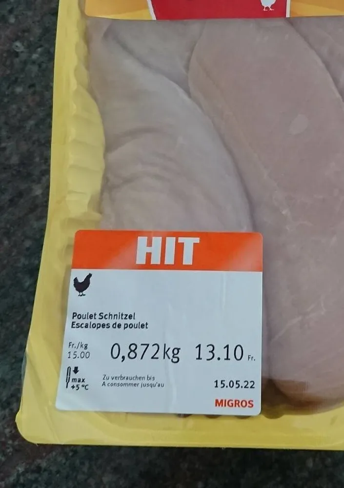 Escalopes de poulet