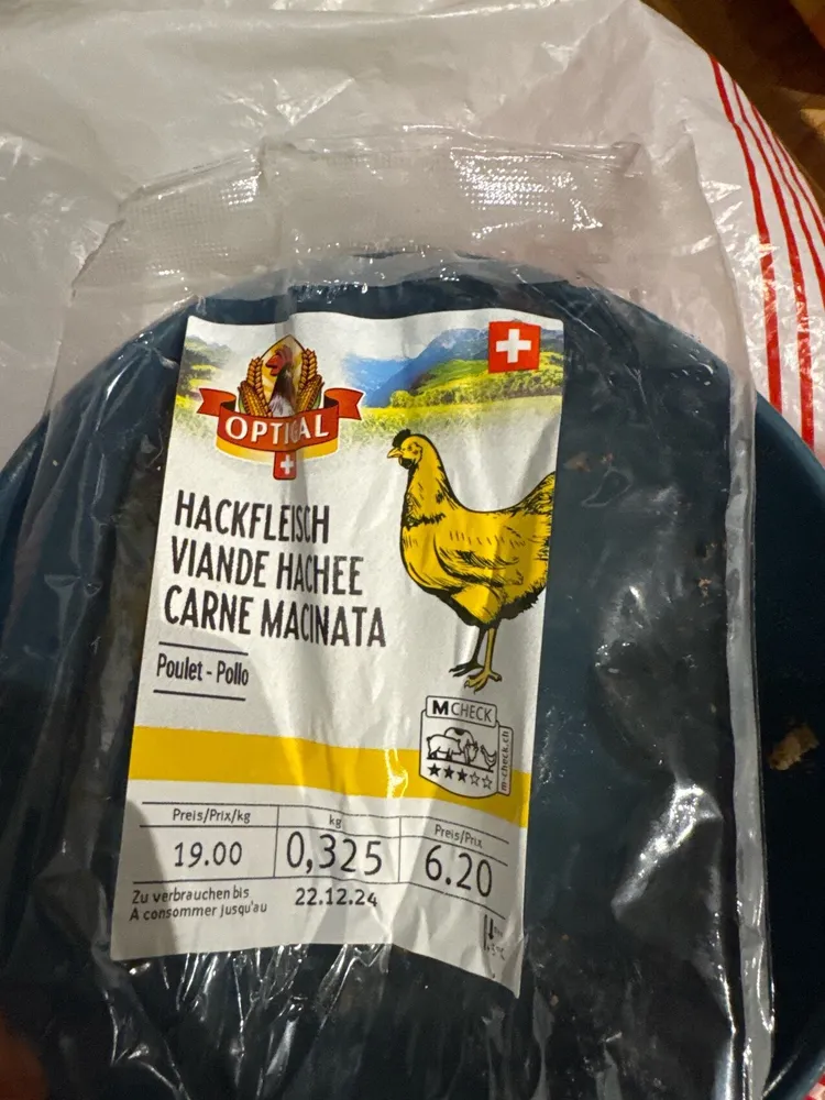 Viande hachée de poulet