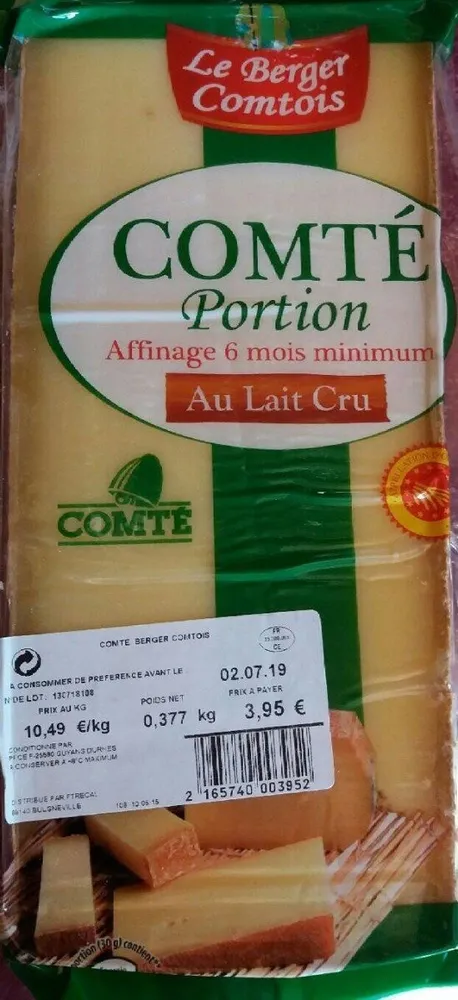Comté portion